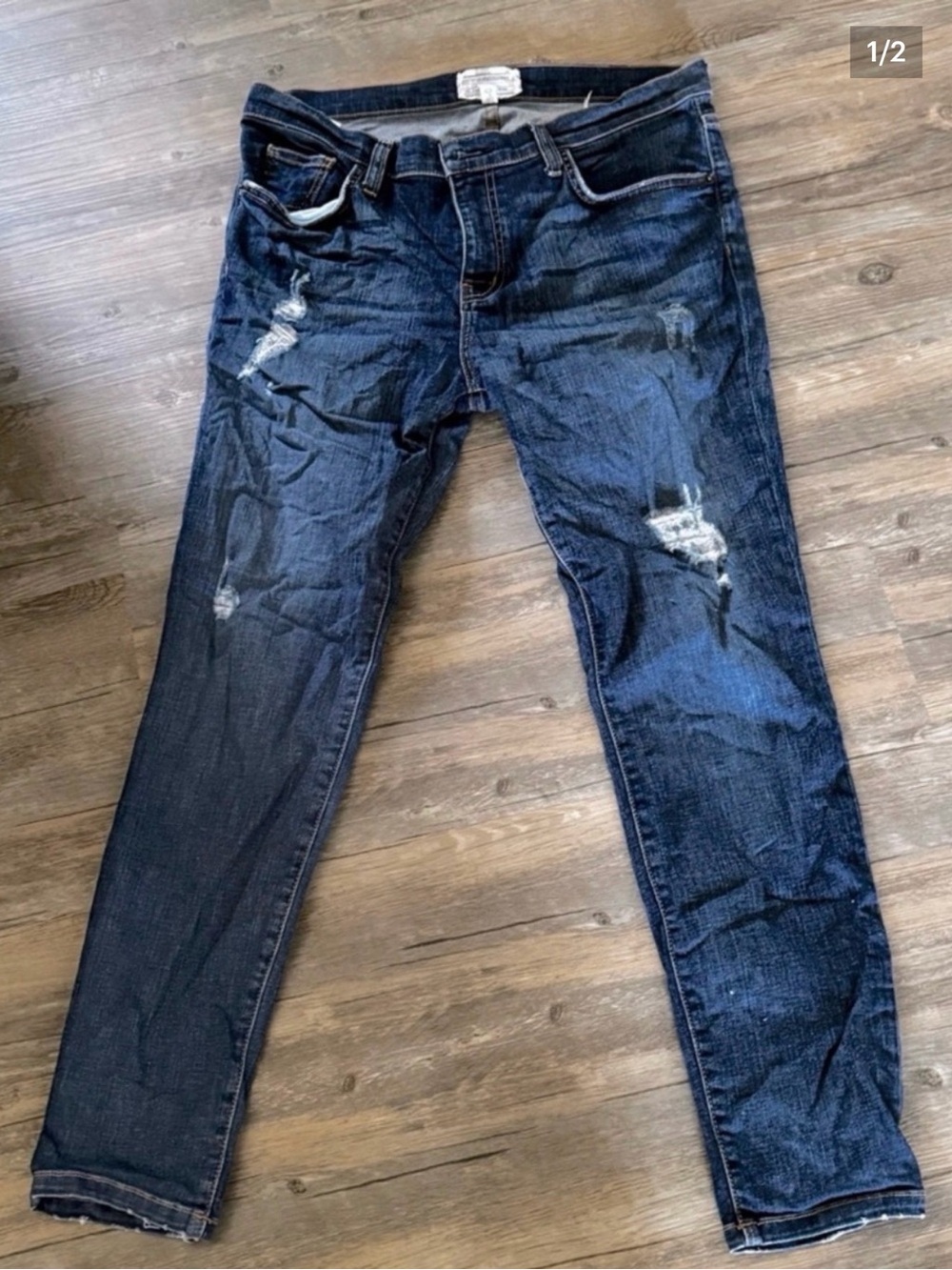 Current Elliott The Slouchy Stiletto Skinny Leg Jeans Size 28